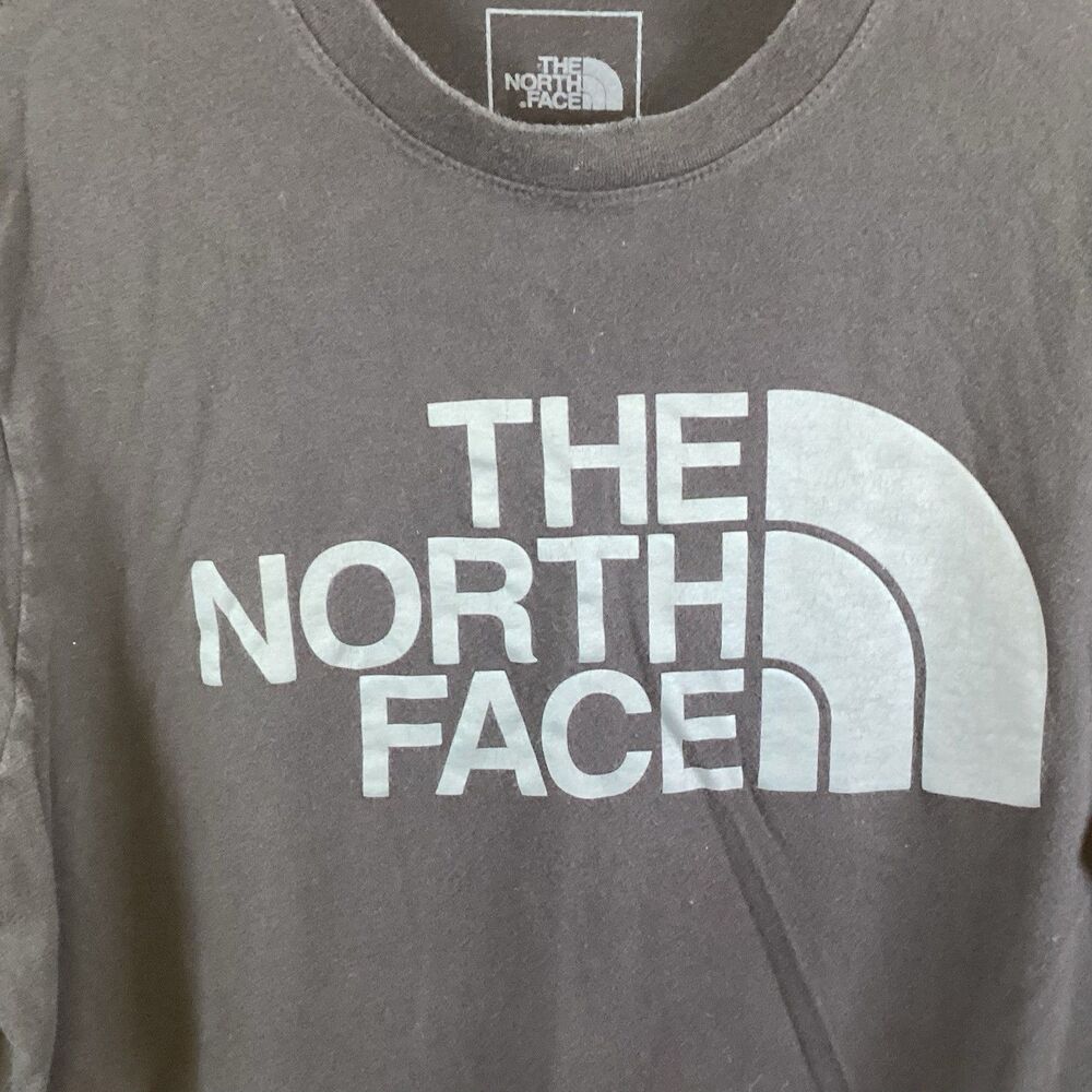 The North Face Long Sleeve Crew Neck Cotton Half Dome Black T-Shirt Medium - Picture 4 of 7